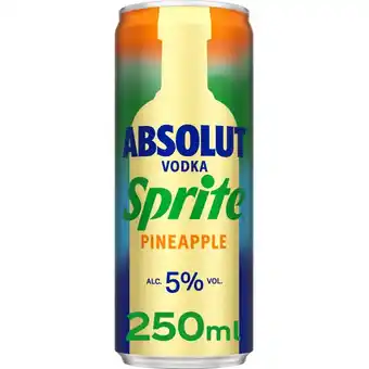 Albert Heijn Absolut Vodka sprite pineapple aanbieding