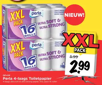 Vomar Voordeelmarkt Perla 4-laags Toiletpapier aanbieding