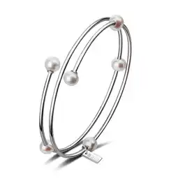 Douglas Ailoria MIDORI Bangle zilver/witte parel aanbieding