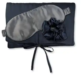 Douglas Ailoria TRAVEL SET BEAUTY M Zijden Zakje, Slaapmasker & Scrunchie M aanbieding