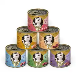 Zooplus Voordeelpakket: 24x200g Kitty Cat Adult Pate Mix I (6 soorten) nat kattenvoer aanbieding