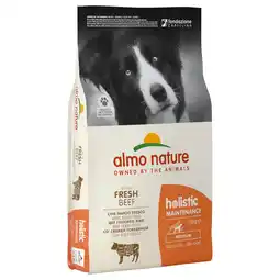 Zooplus 15% korting op Almo Nature honden droogvoer Holistic 12 kg - Adult Rund & Rijst Medium aanbieding