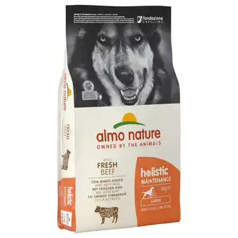 Zooplus 15% korting op Almo Nature honden droogvoer Holistic 12 kg - Adult Rund & Rijst Large aanbieding