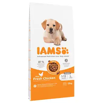 Zooplus 10 + 2 kg gratis! 12 kg IAMS Hondenvoer aanbieding