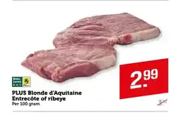 Coop PLUS Blonde d'Aquitaine Entrecôte of ribeye aanbieding