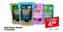 Coop Alle Holie's Muesli of Granola aanbieding