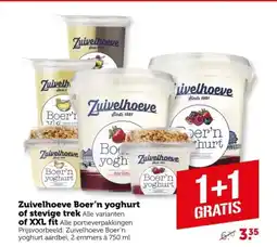 Coop Zuivelhoeve Boer'n yoghurt of stevige trek of XXL fit aanbieding