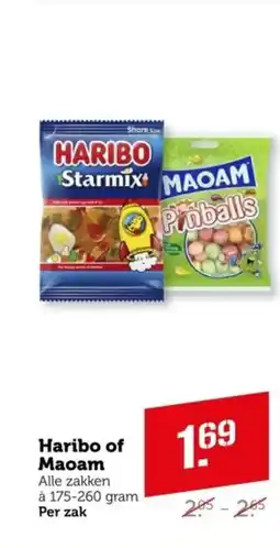 Coop Haribo of Maoam aanbieding