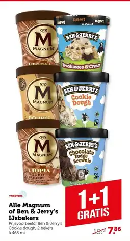 Coop Alle Magnum of Ben & Jerry's IJsbekers aanbieding