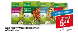 Coop Alle Knorr Wereldgerechten of trattoria aanbieding