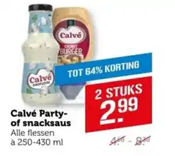 Coop Calvé Party of snacksaus aanbieding