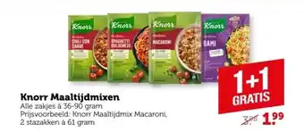 Coop Knorr Maaltijdmixen aanbieding