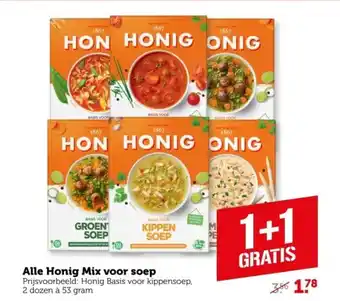Coop Alle Honig Mix voor soep aanbieding
