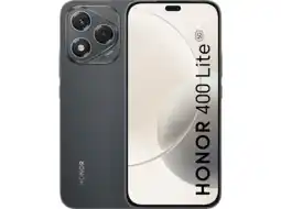 MediaMarkt Honor 400 Lite Zwart + Earbuds X7 Wit - 256 Gb aanbieding