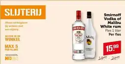Coop Smirnoff Vodka of Malibu White rum aanbieding