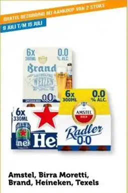 Coop Amstel, Birra Moretti, Brand, Heineken, Texels aanbieding