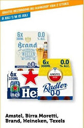 Coop Amstel, Birra Moretti, Brand, Heineken, Texels aanbieding