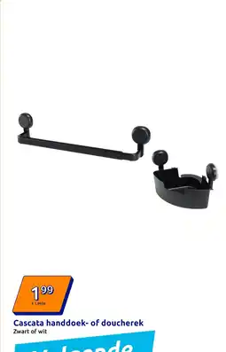 Action Cascata handdoek of doucherek aanbieding