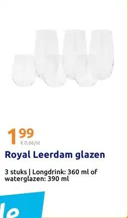 Action Royal Leerdam glazen aanbieding