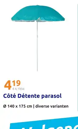 Action Côté Détente parasol aanbieding