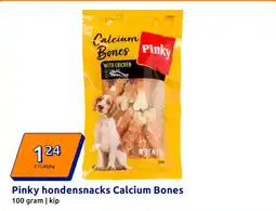 Action Pinky hondensnacks Calcium Bones aanbieding