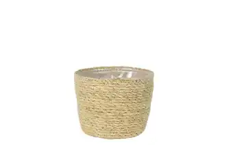 Welkoop TS COLLECTION Igmar - Bloempot - Naturel - 15 cm aanbieding