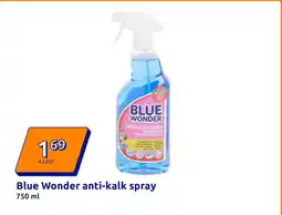 Action Blue Wonder anti kalk spray aanbieding