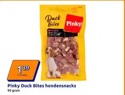 Action Pinky Duck Bites hondensnacks aanbieding