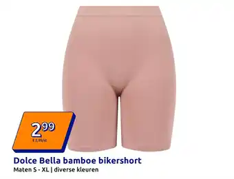 Action Dolce Bella bamboe bikershort aanbieding