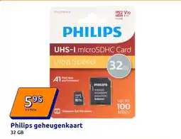 Action Philips geheugenkaart aanbieding