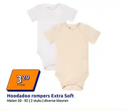 Action Hoodadoo rompers Extra Soft aanbieding