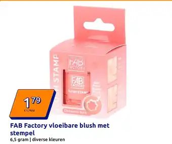 Action FAB Factory vloeibare blush met stempel aanbieding