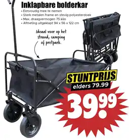 Dirk Inklapbare bolderkar aanbieding