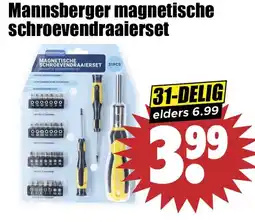 Dirk Mannsberger magnetische schroevendraaierset aanbieding