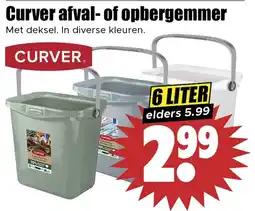 Dirk Curver afval of opbergemmer aanbieding