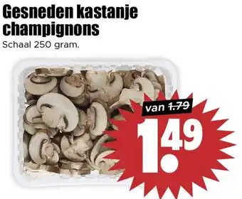 Dirk Gesneden kastanje champignons aanbieding