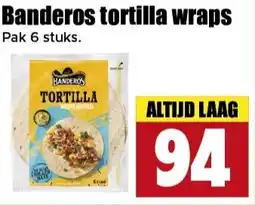 Dirk Banderos tortilla wraps aanbieding