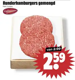 Dirk Runderhamburgers gemengd aanbieding
