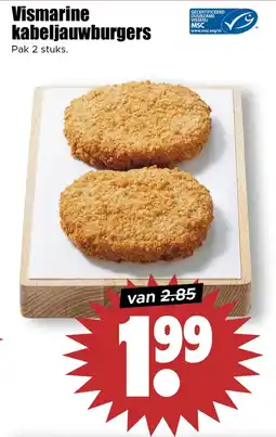 Dirk Vismarine kabeljauwburgers aanbieding