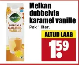 Dirk Melkan dubbelvla karamel vanille aanbieding