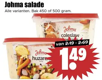 Dirk Johma salade aanbieding