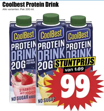 Dirk Coolbest Protein Drink aanbieding