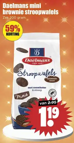 Dirk Daelmans mini brownie stroopwafels aanbieding