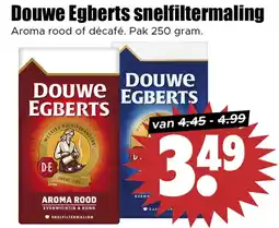 Dirk Douwe Egberts snelfiltermaling aanbieding
