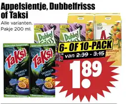 Dirk Appelsientje, Dubbelfrisss of Taksi aanbieding