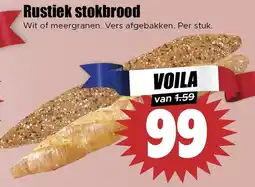 Dirk Rustiek stokbrood aanbieding