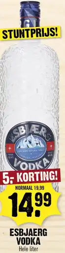 Dirk Esbjaerg vodka aanbieding