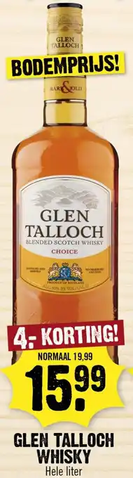 Dirk Glen talloch whisky aanbieding