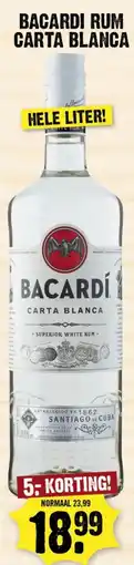 Dirk Bacardi rum Carta Blanca aanbieding