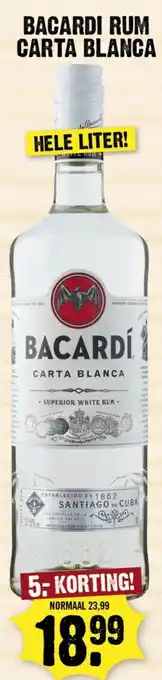 Dirk Bacardi rum Carta Blanca aanbieding